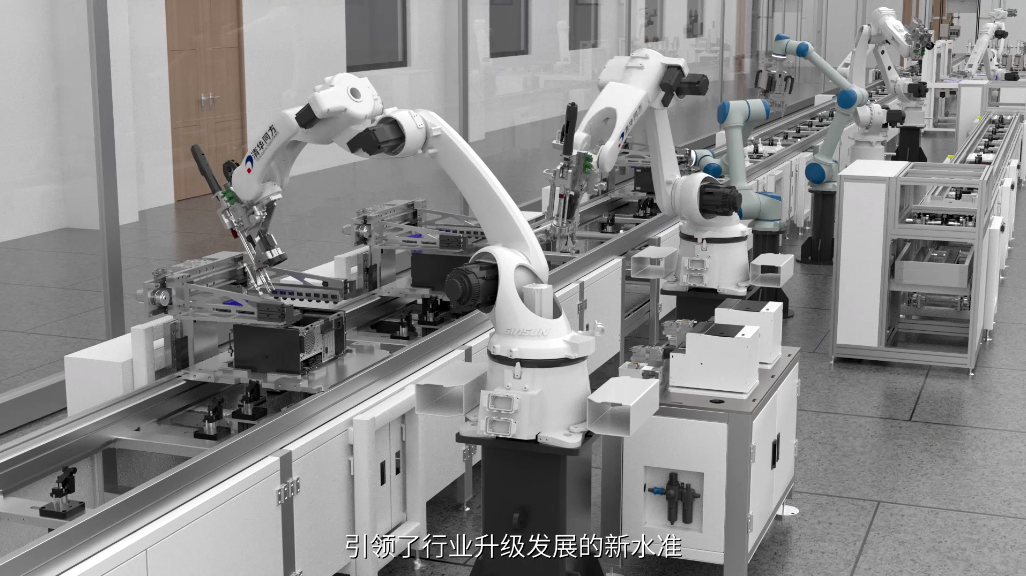 计算机智能工厂生产线三维动画演示3d产线动画制作