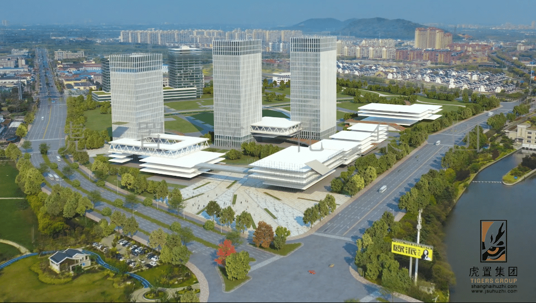 锡山经济开发区园区建筑规划三维动画3d建筑动画制作